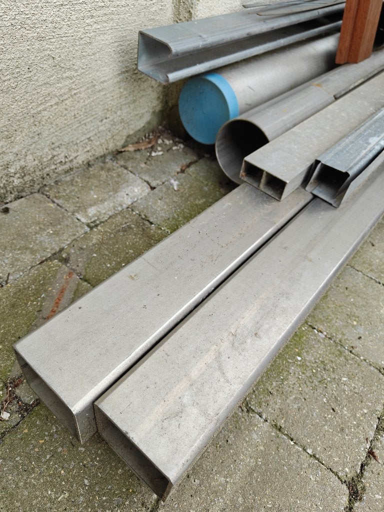 inox koker, Doe-het-zelf en Bouw, Ophalen, 250 mm of meer, Overige typen, Nieuw