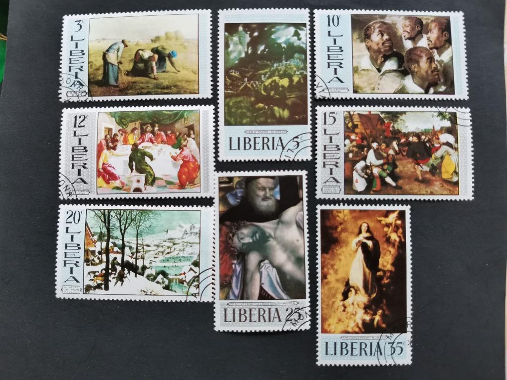 Liberia 1969 - schilderkunst, Postzegels en Munten, Ophalen of Verzenden, Overige landen, Gestempeld
