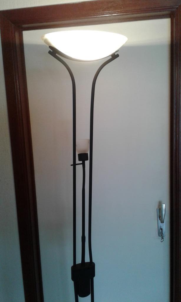 Lampe halogène sur pied 1 m 75 x 26 cm, Enlèvement, Utilisé, 50 à 200 watts, Lampe avec luminaire