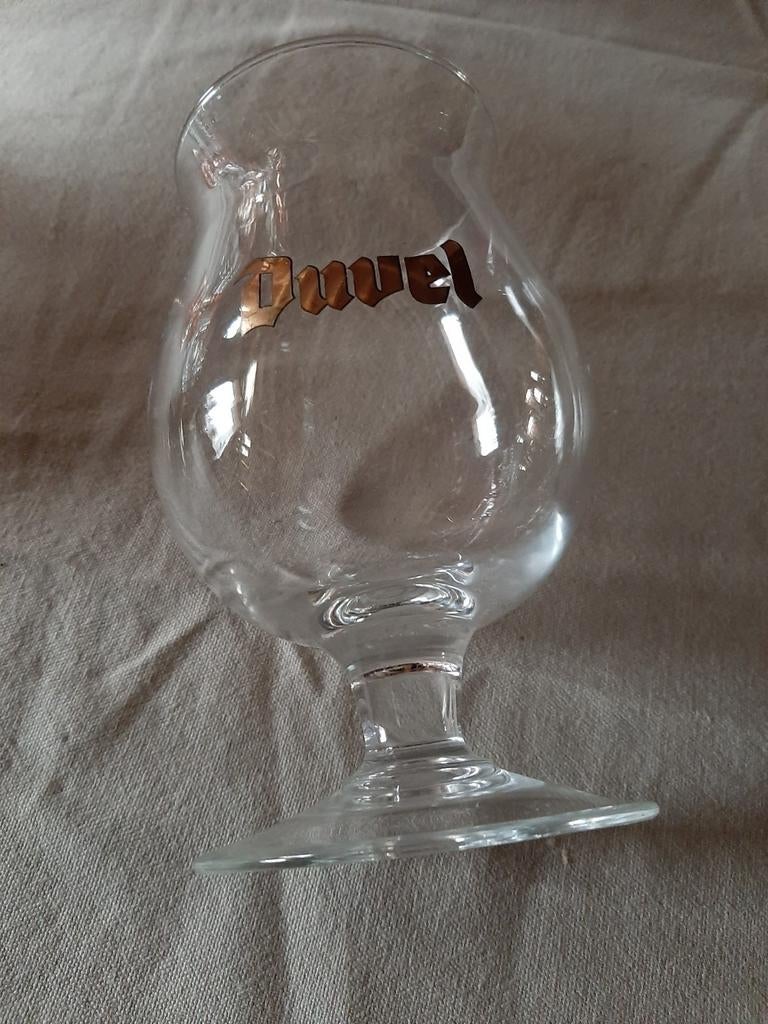 Oud Duvel glas met gouden belettering, Enlèvement ou Envoi, Comme neuf, Duvel