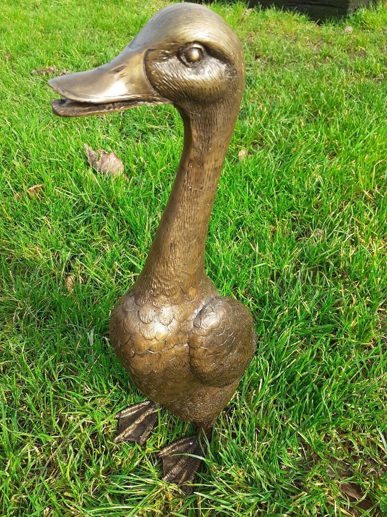 STATUE EN BRONZE REPRESENTANT UN CANARD, Antiquités & Art, Enlèvement ou Envoi, Bronze