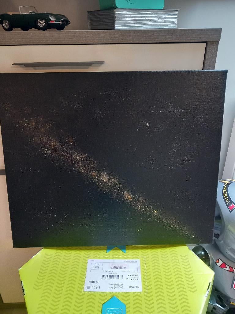 Mooi modern schilderij, Ophalen