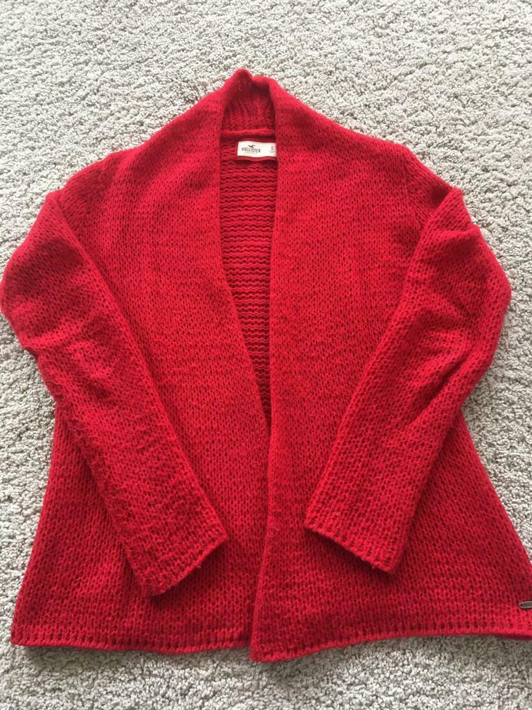 Rode gilet Hollister small, Kleding | Dames, Truien en Vesten, Ophalen of Verzenden, Maat 36 (S), Gedragen, Rood