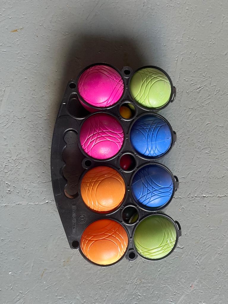 plastic petanqueballen, Ophalen, Gebruikt