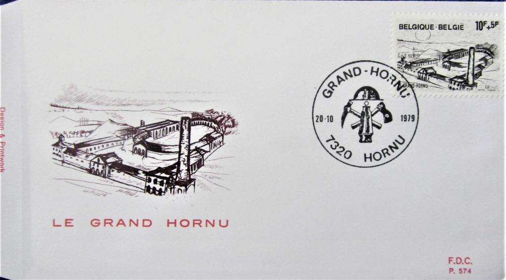 FDC - TOERISME- LE GRAND HORNU, Enlèvement ou Envoi, Affranchi, Lieu ou Bâtiment