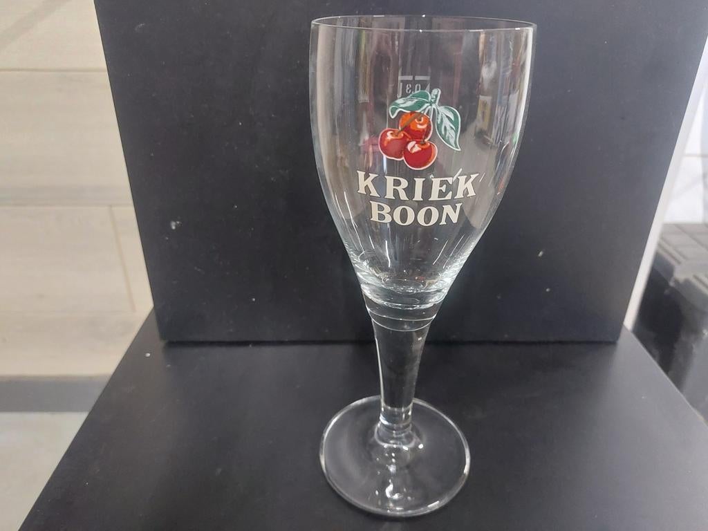Oud bierglas Kriek Boon, Ophalen of Verzenden, Zo goed als nieuw, Bierglas