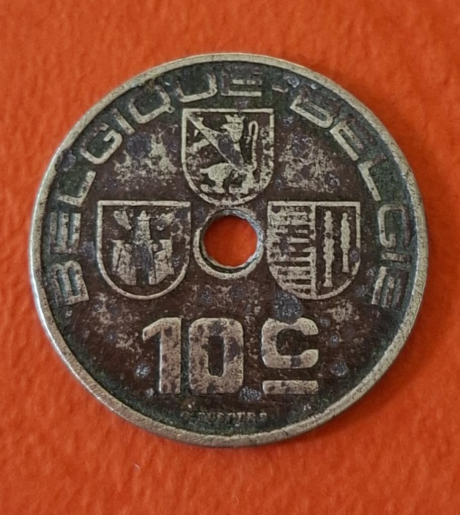 Belgische munt - 10 c - 1938, Verzenden, Overig, Losse munt