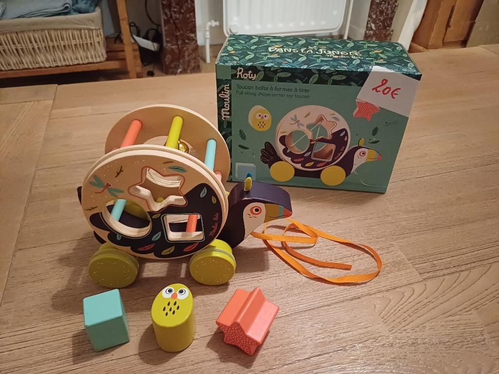 Toucan à tirer Moulin Roty, Ophalen, Zo goed als nieuw