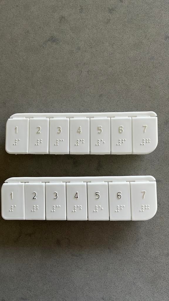 Pillendoosjes voor 1 week (2 stuks), Diversen, Ophalen of Verzenden, Zo goed als nieuw