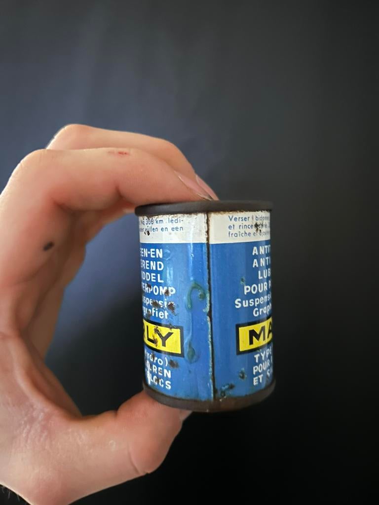 Bidon d’huile dossette Marly Olieblik olie blik oil can, Verzamelen, Ophalen of Verzenden