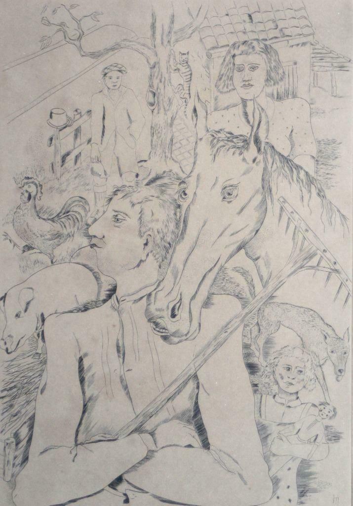 ets Joris Minne (1897-1988) Boerenfamilie, Ophalen of Verzenden