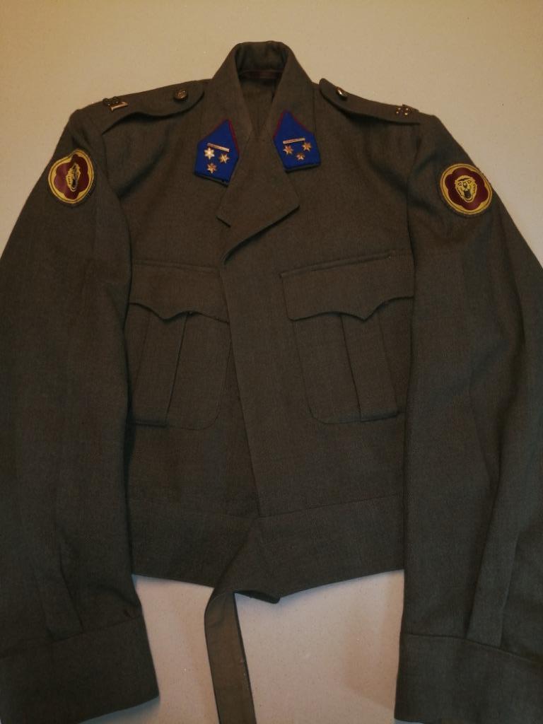 BELGIQUE - ABL - COMMANDANT LOGISTIQUE - 1953, Ophalen of Verzenden, Landmacht, Kleding of Schoenen