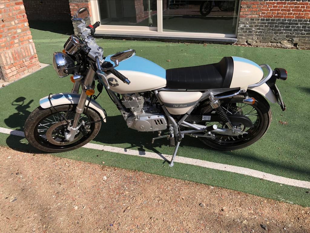 Mash Café Racer 125cc blauw-wit, Motoren, Particulier, 125 cc, Overig, 11 kW of minder