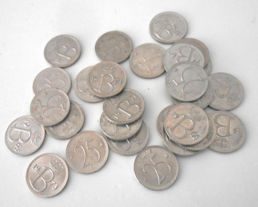 munten 25 centimes - Monogram B type - 9 euro per kilo, Ophalen of Verzenden, Overig, Losse munt