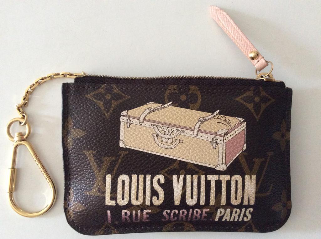 authentic Louis Vuitton monogram trunk valise pochette cles, Ophalen of Verzenden