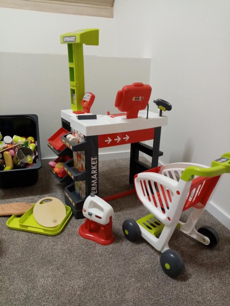 Smoby supermarket, Ophalen