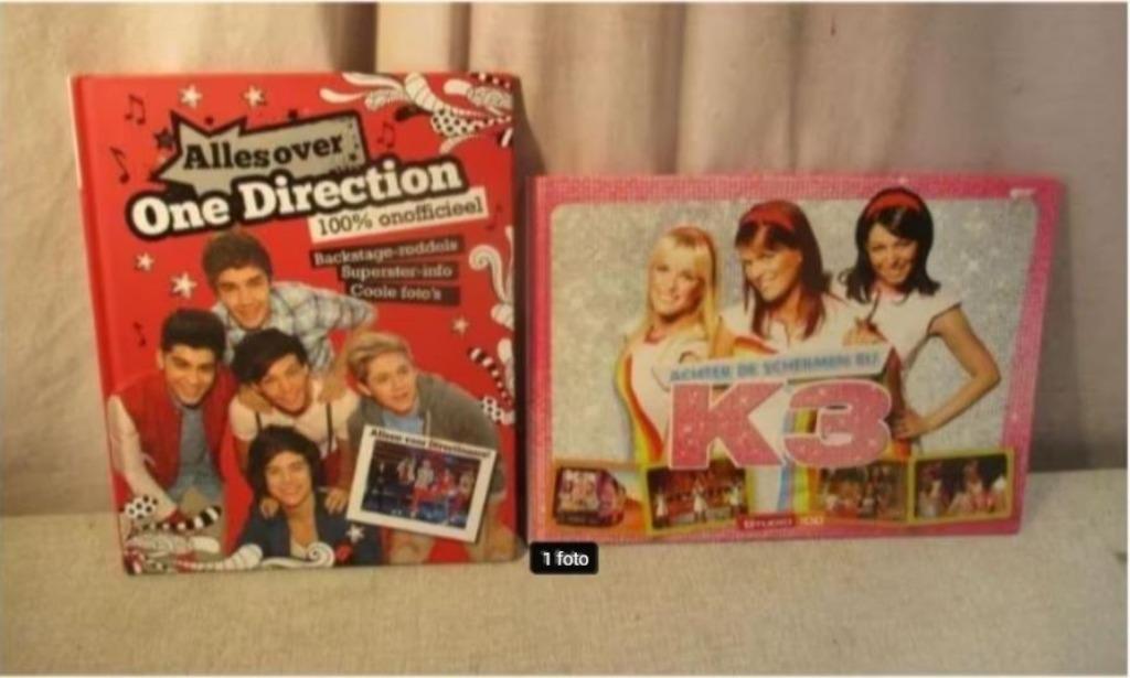 2 leuke Muziek Boeken - One Direction / K3, Ophalen of Verzenden, Zo goed als nieuw, Artiest