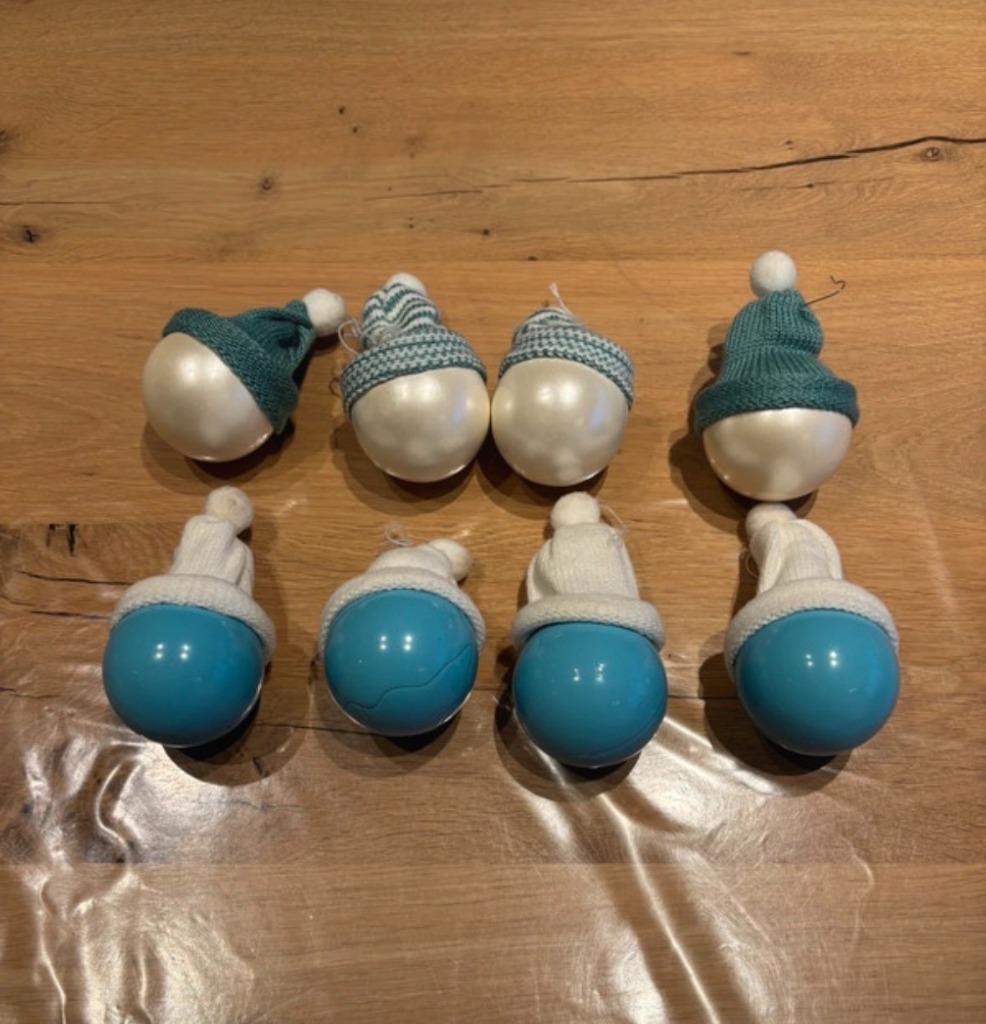 Set kerstversiering kerstman en kerstmutsen, Diversen, Ophalen of Verzenden, Zo goed als nieuw