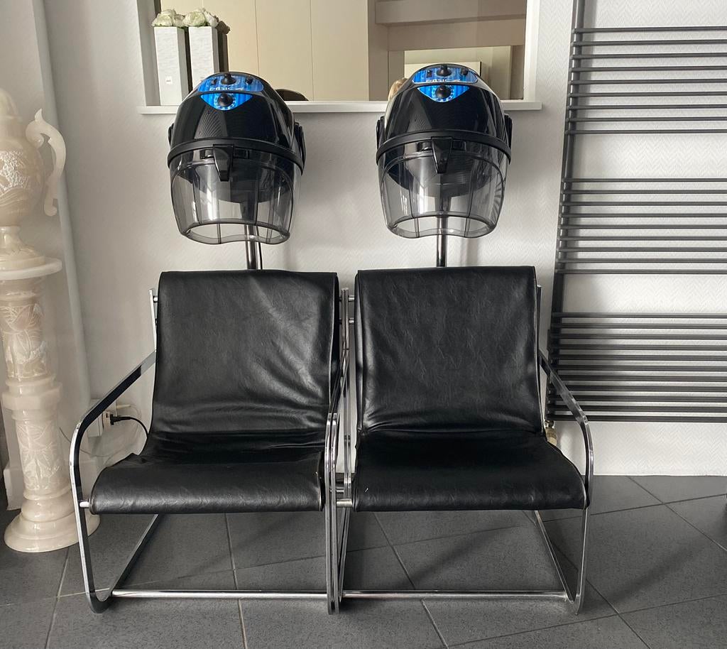 2 zitbanken met 2 haardrogers, Enlèvement