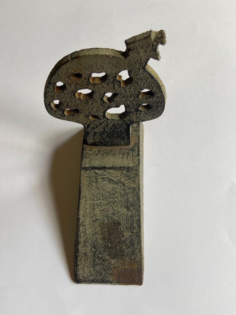 Butée de porte (fer), en forme de champignonnière, Enlèvement ou Envoi, Utilisé, Intérieur