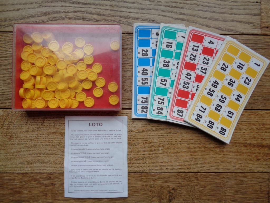 Loto, Trois ou quatre joueurs, Enlèvement ou Envoi, Utilisé, Couvat