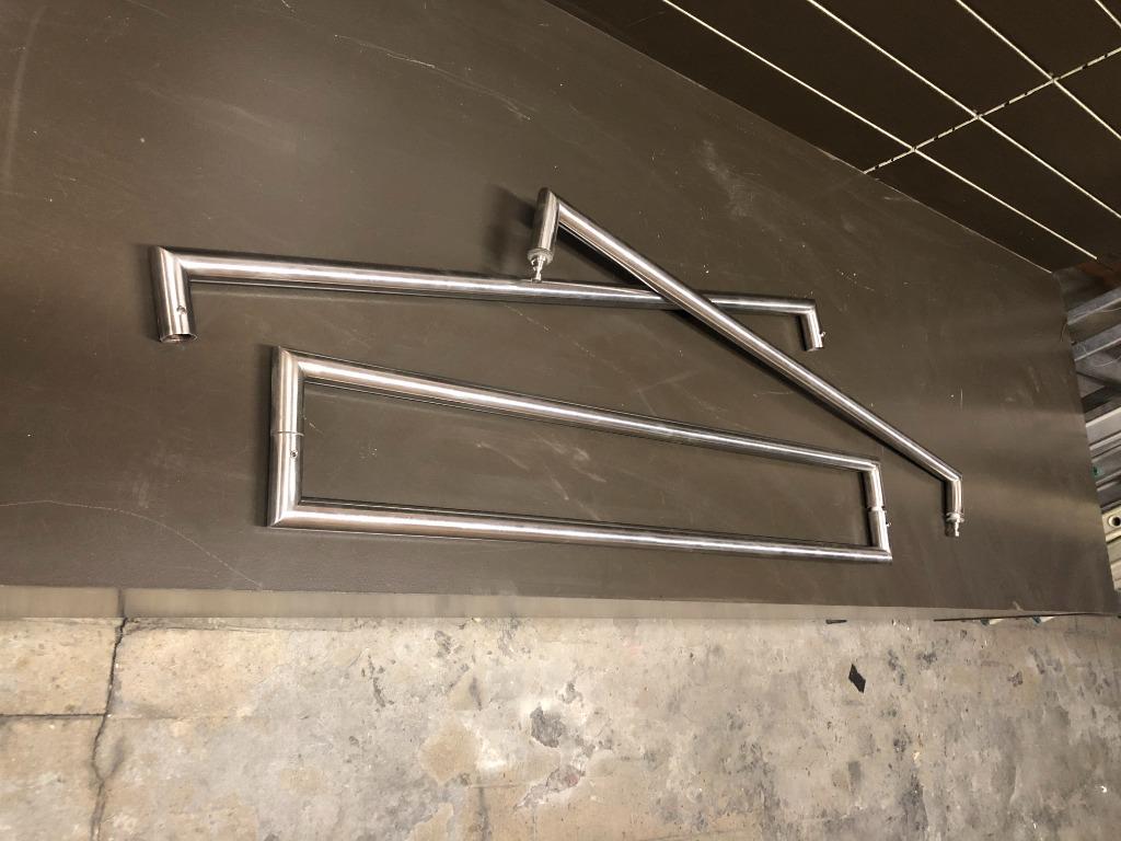 poignée de ferrure de porte en pur inox porte de magasin en, Bricolage & Construction, Serrurerie de bâtiment & Dispositif de fermeture