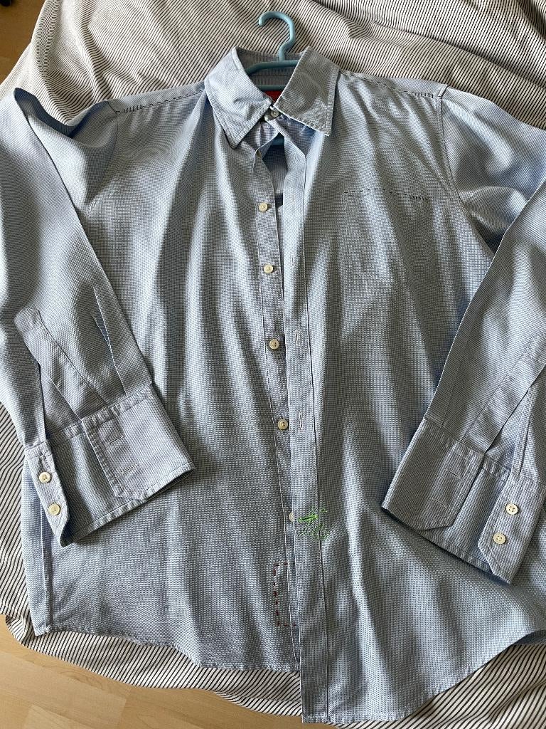 Hemd Boss Hugo Boss maat M, Kleding | Heren, Blauw, Zo goed als nieuw, Boss Hugo Boss, Halswijdte 39/40 (M)
