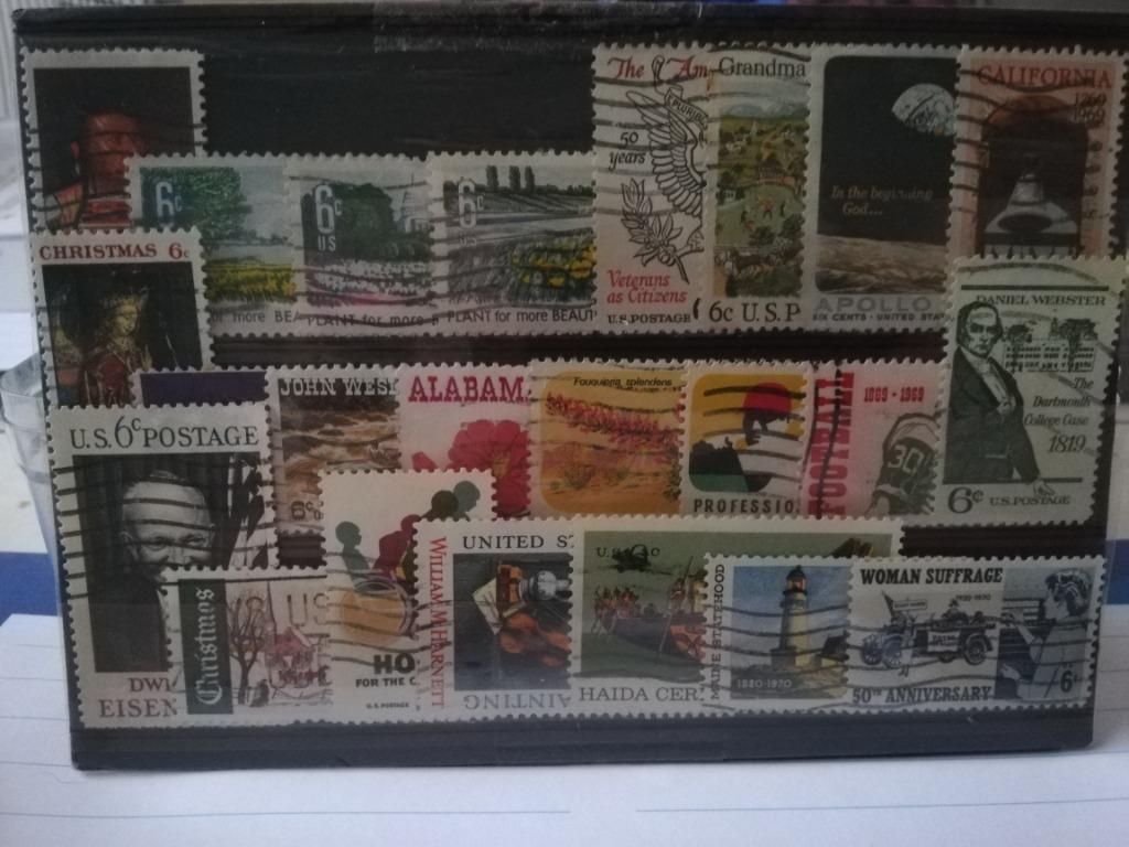 Veel gebruikte postzegels U.S.A, Ophalen of Verzenden, Gestempeld