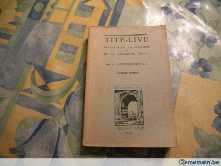 livre "tite-live". a geerebaert s. j., Verzenden, Gelezen