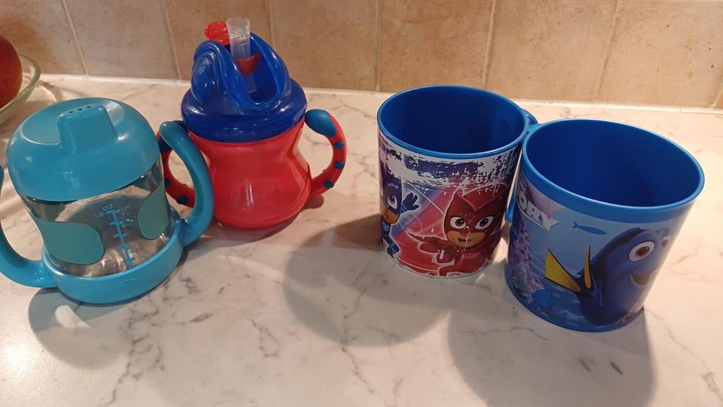 2 Gourdes + 2 Mug bébé, Enlèvement ou Envoi, Utilisé