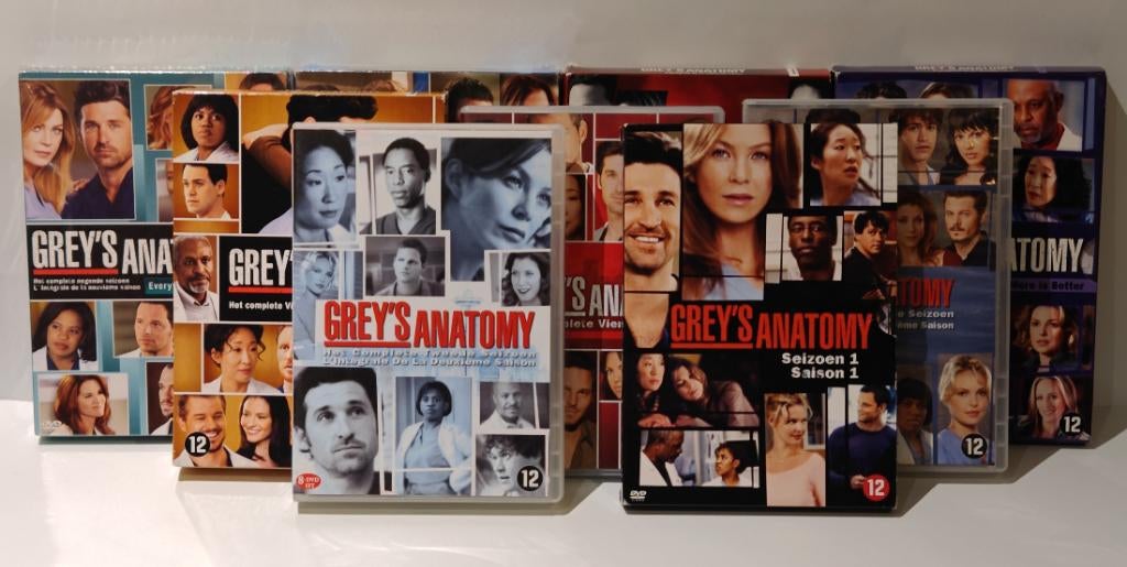 Grey’s Anatomy Seizoen 1 t/m 9 DVD Box Set + 2 nieuw ER, Alle leeftijden, Boxset, Drama, Ophalen of Verzenden