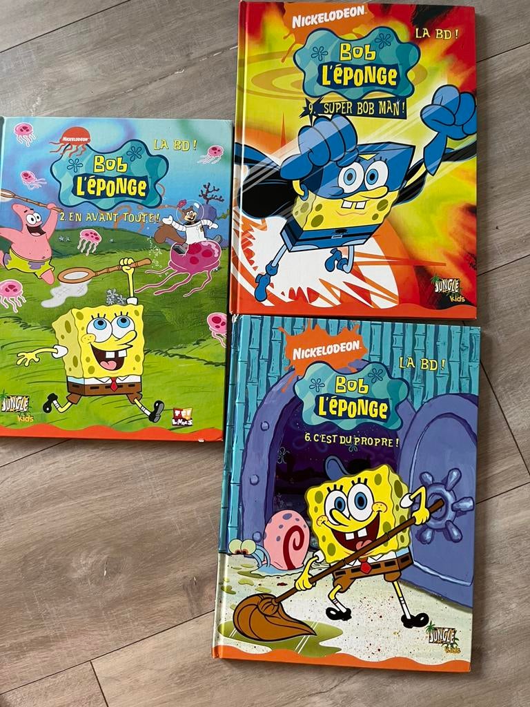Lot de 3 livres Bob l’éponge, Enlèvement ou Envoi, Comme neuf