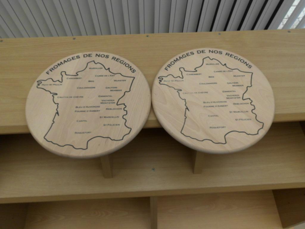 Houten kaasplank met kaart van Frankrijk, Enlèvement, Neuf