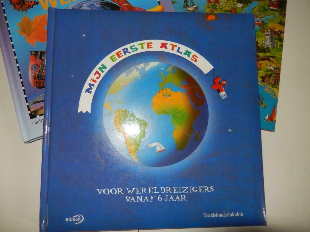 "MIJN EERSTE ATLAS" Voor wereldreizigers vanaf 6 jaar (2004), Enlèvement ou Envoi, Autres atlas, Sophie Amen en Bruno Douin, Monde