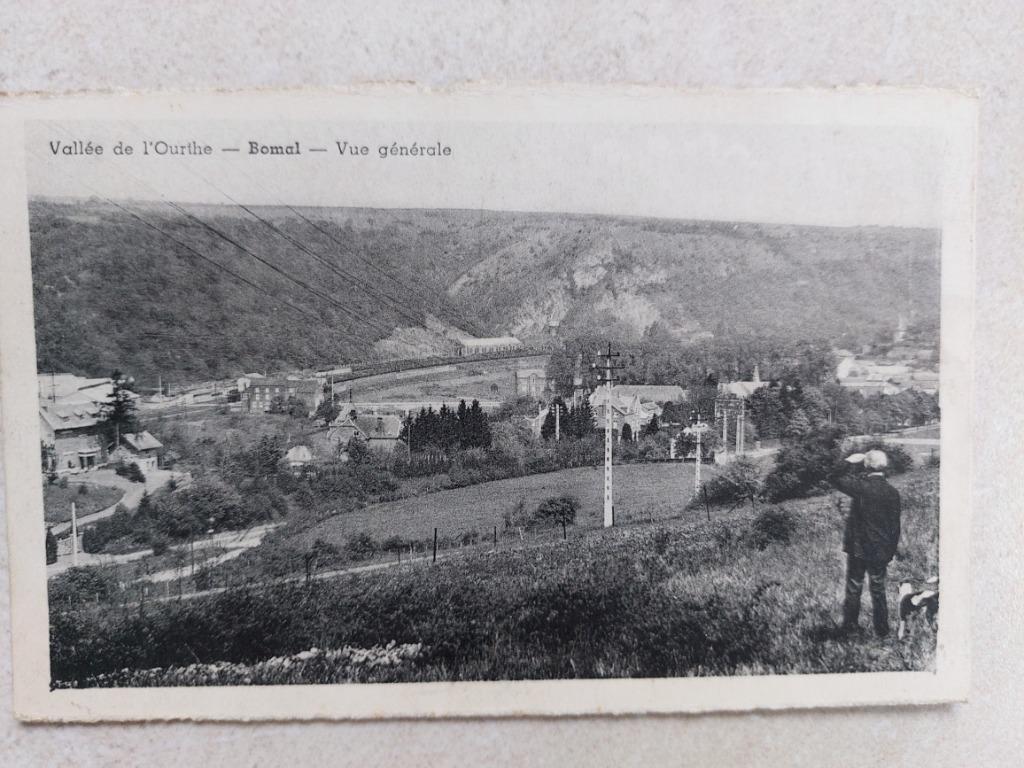 oude postkaart Bomal, Envoi