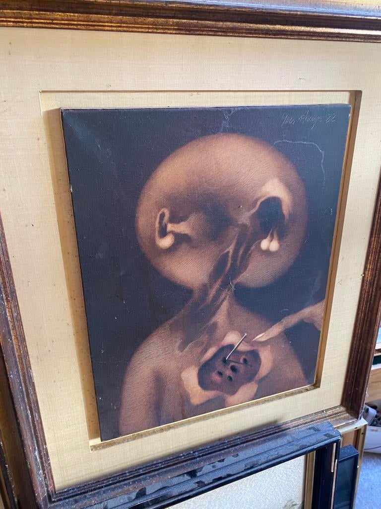 belle peinture du peintre Yves Rhaye en tres bon etat, Enlèvement ou Envoi