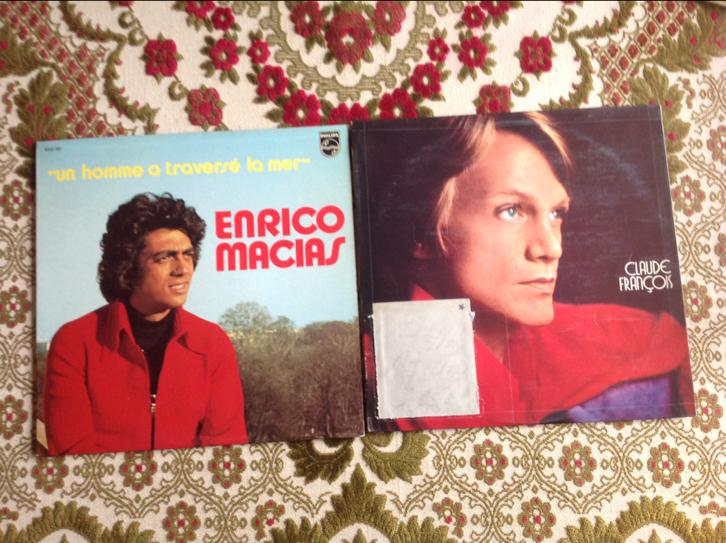 Vinyle LP Enrico Macias ou Claude Francois 1 euro par LP, CD & DVD, Enlèvement ou Envoi, Utilisé