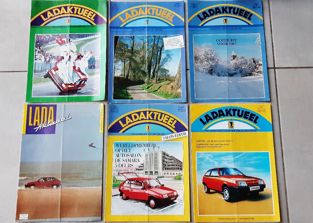 6x LADA magazine Ladaktueel 1986 1987 1988, Autres marques, Enlèvement ou Envoi, Comme neuf, LADAktueel