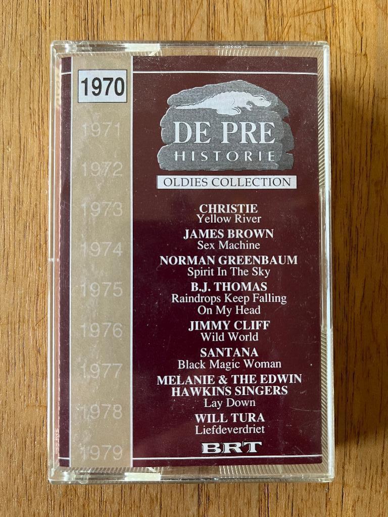 cassette De prehistorie 1970 - oldies collection, Enlèvement ou Envoi, Originale, Avec boîte de rangement, étagère ou coffret