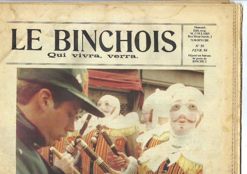 Carnaval de Binche 1994, Enlèvement ou Envoi