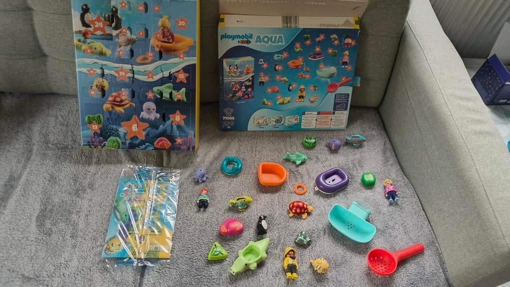 Calendrier de l'Avent Playmobil Aqua 1.2.3. 71086, Enlèvement ou Envoi, Comme neuf, Ensemble complet