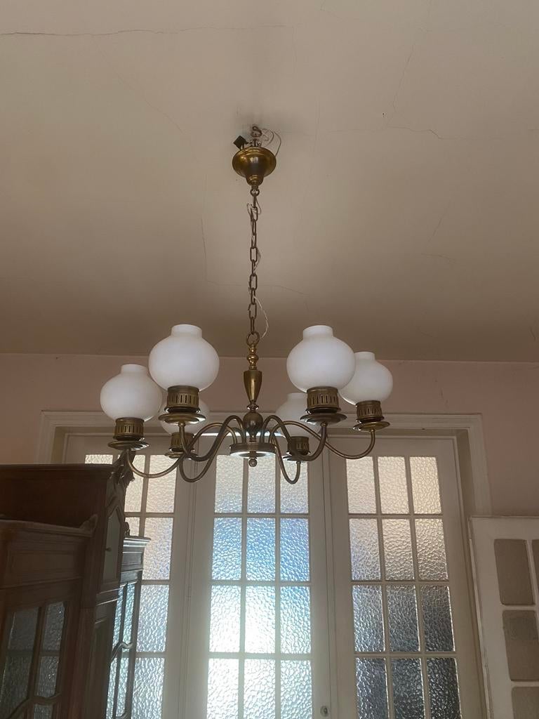 Lustre à six bras, applique murale et 2ieme lustre gratuit, Enlèvement, Utilisé