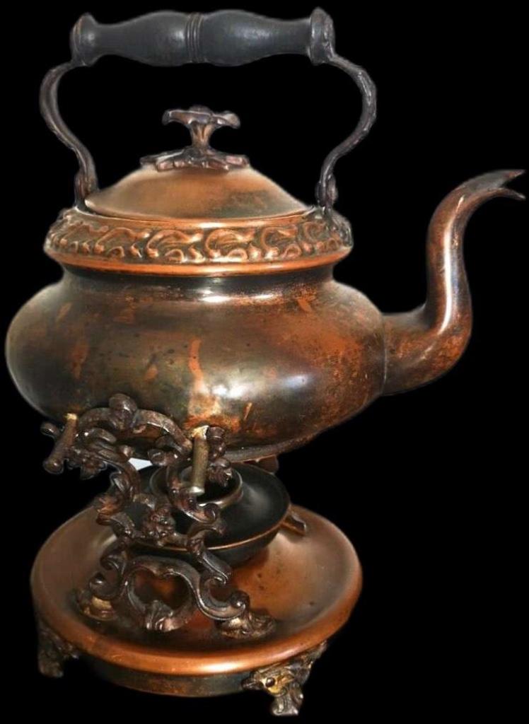 Vintage Theepot Kan Gietijzer Pot, Antiek en Kunst, Verzenden