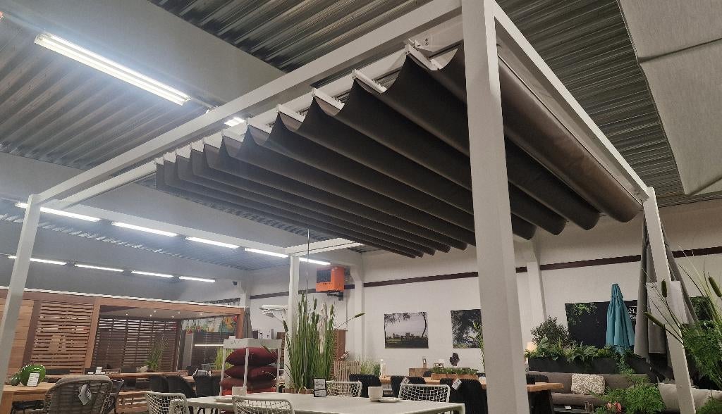 Zonwering overkapping pergola vouwdak– expo model - Unosider, Ophalen, Nieuw, Overige typen