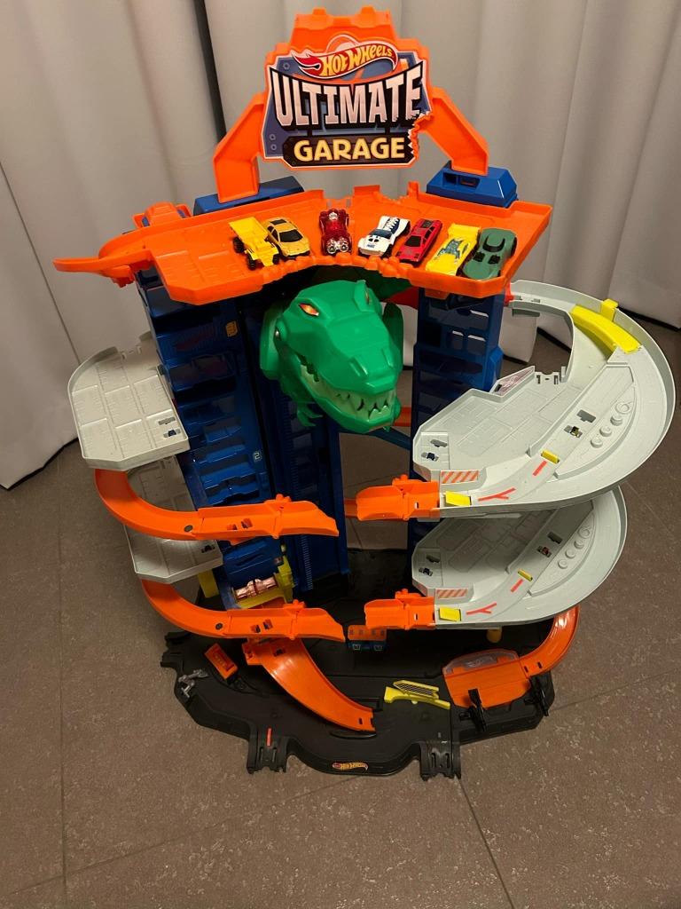 Hot Wheels ultieme garage met racebaan, Enlèvement, Comme neuf, Circuit, Hot Wheels
