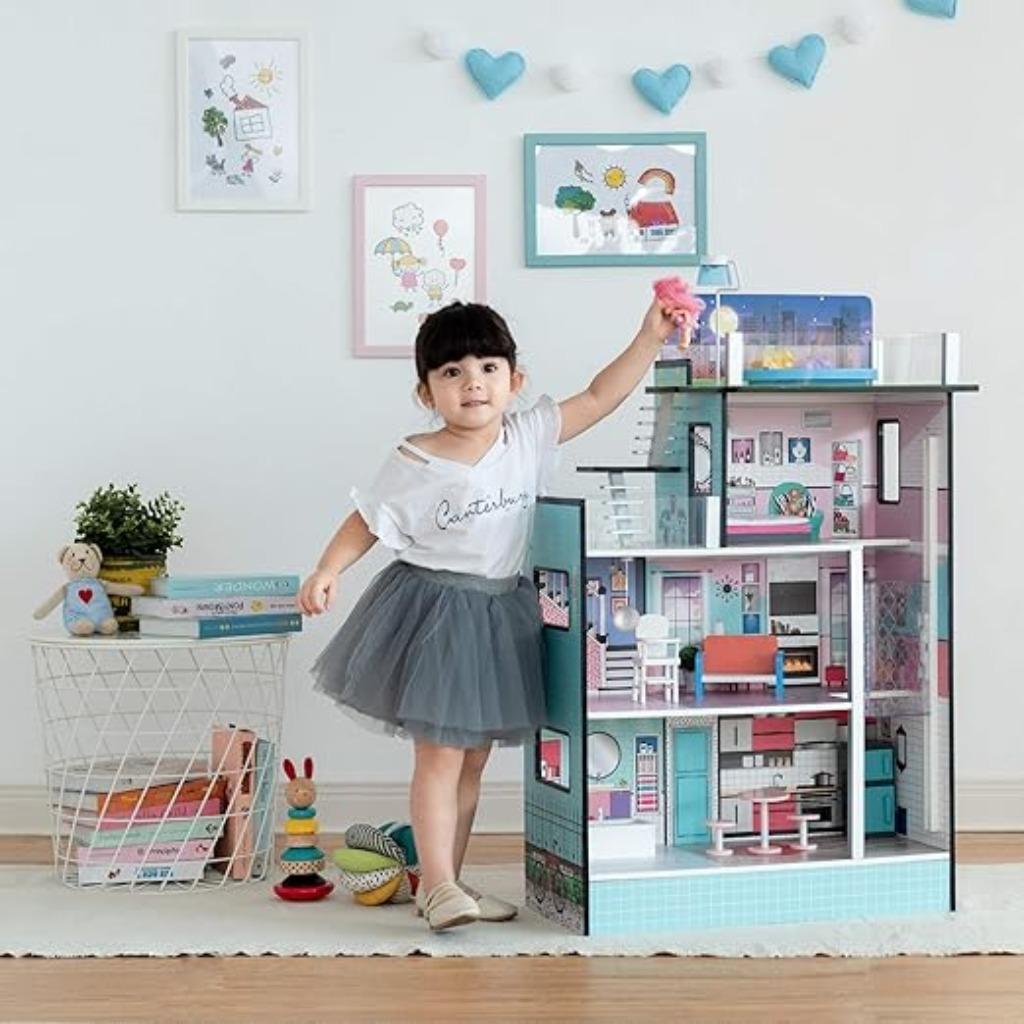 Olivia's Little World Houten poppenhuis SNELLE GRATIS LEV, Verzenden, Nieuw, Poppenhuis