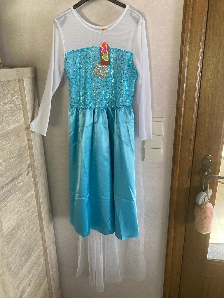 Robe Elsa Frozen taille 140 New, Enlèvement ou Envoi, Neuf, 134 à 140, Garçon ou Fille