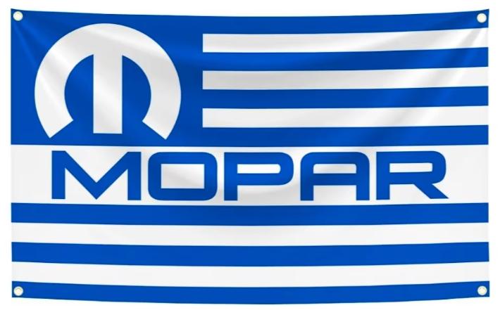 Grote vlaggen Mopar (150x90cm), Ophalen of Verzenden, Nieuw