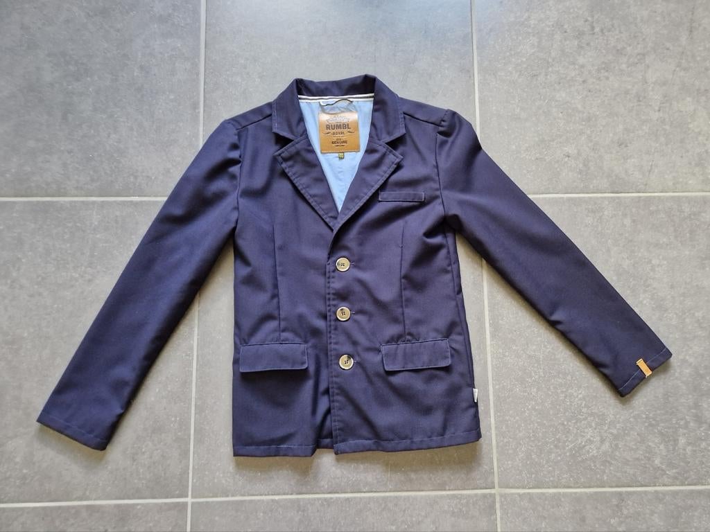 blauwe vest - maat 152-158, Kinderen en Baby's, Ophalen, Zo goed als nieuw, Jongen, Trui of Vest