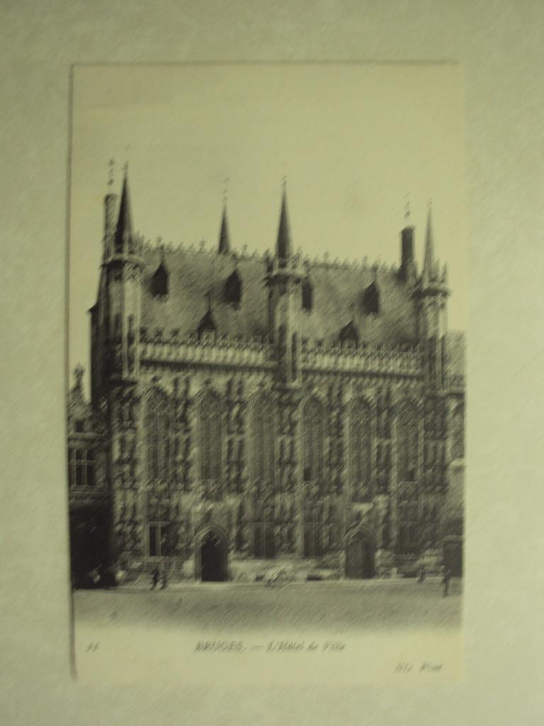 53549 - BRUGES - L'HOTEL DE VILLE - ZIE 2 FOTO'S, Envoi